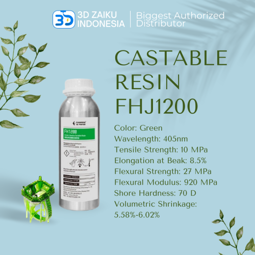 Flashforge Jewellery 3D Printer Castable Resin FHJ1200 DLP MSLA LCD